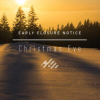 Christmas eve early branch closure